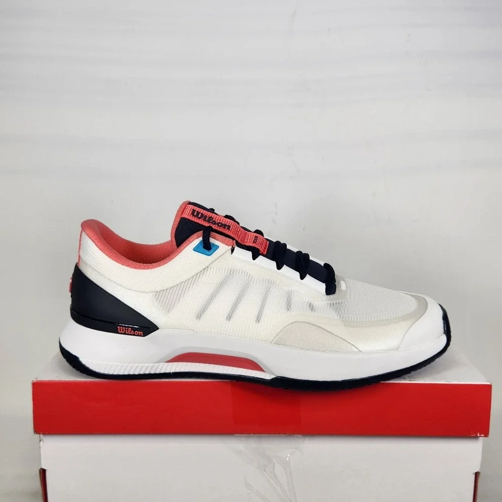 Wilson Intrigue Tour Tennis Shoes Women Size 9.5 White Navy Dubarry Athletic